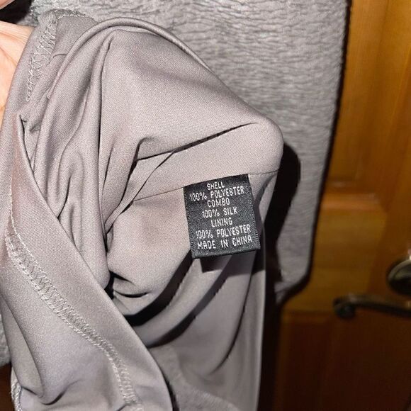 NWT Adrianna Papell Metallic Gray Dress - Picture 4 of 4